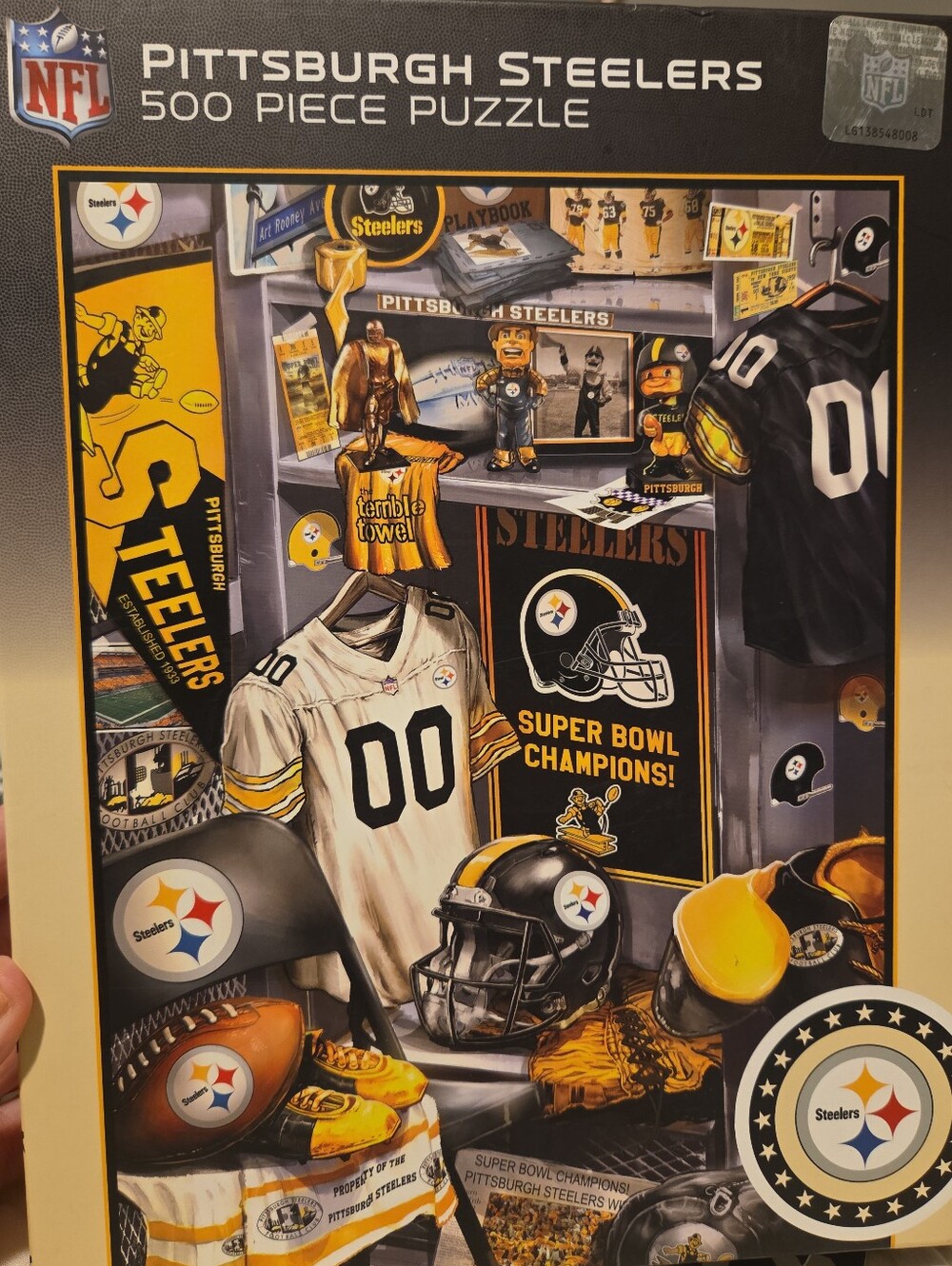 Pittsburgh Steelers Puzzle 500 Piece Locker Room Sealed In Box
